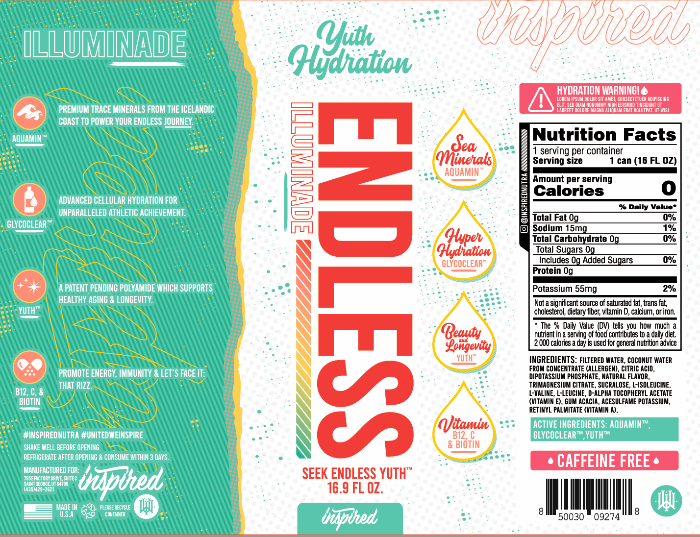 Endless Yuth Hydration - Illuminade - Case of 12