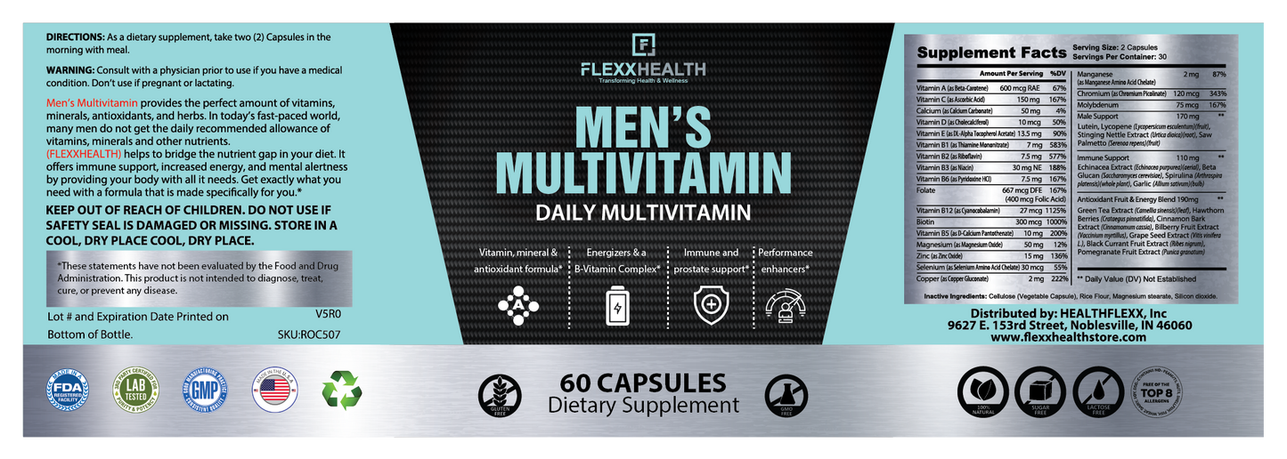 MEN'S MULTIVITAMIN by FLEXX HEALTH™