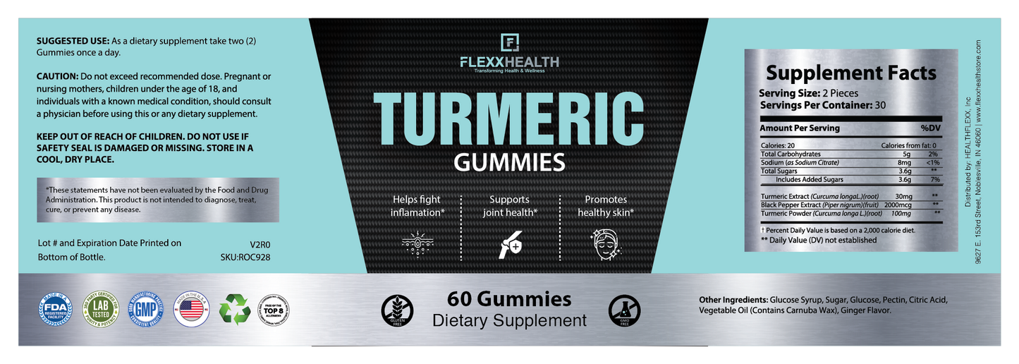 TURMERIC GUMMIES by FLEXX HEALTH™