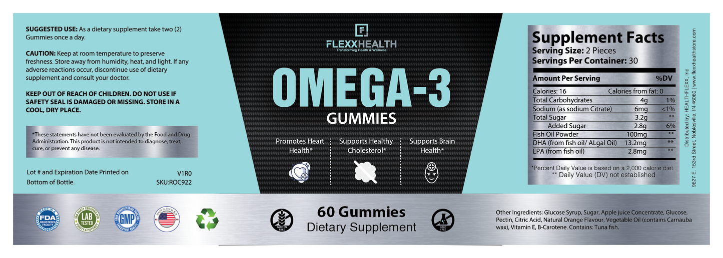 OMEGA 3, 6, 9 GUMMIES by FLEXX HEALTH™