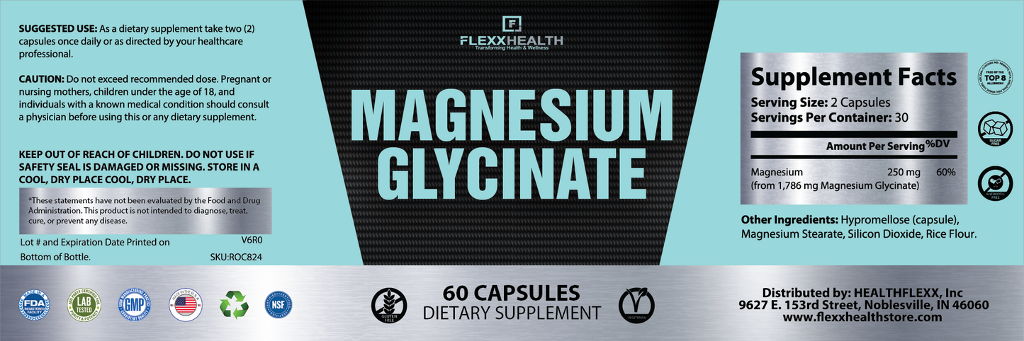 MAGNESIUM GLYCINATE by FLEXX HEALTH™