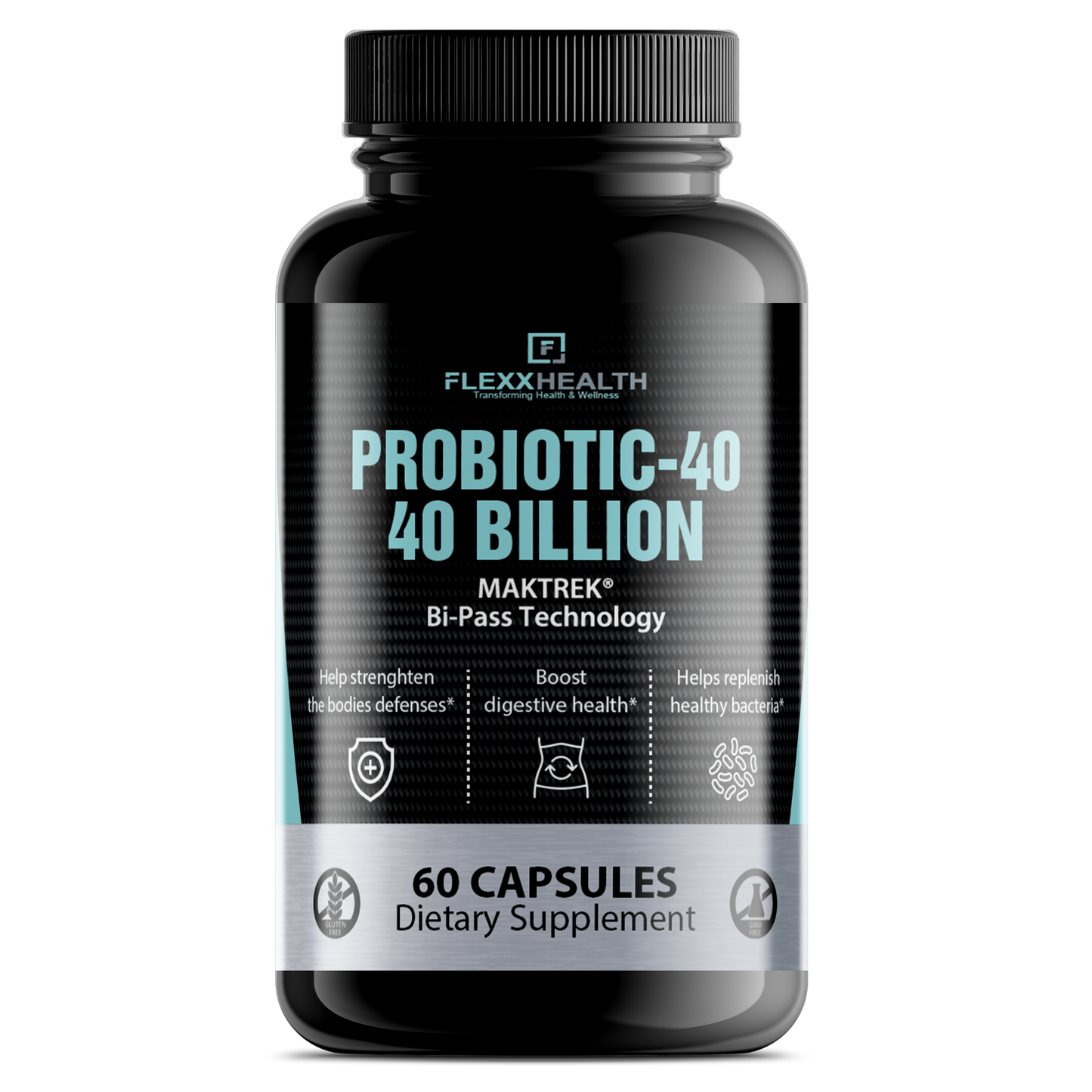 PROBIOTIC - 40 BILLION CFU by FLEXX HEALTH™